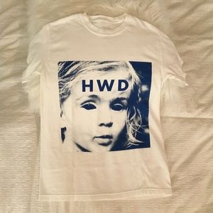 Half-Way Dead White T-Shirt with print